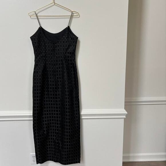 Vintage Jessica McClintock Long Slit Dress Bodycon 90s / Y2K Sz S - Picture 6 of 8